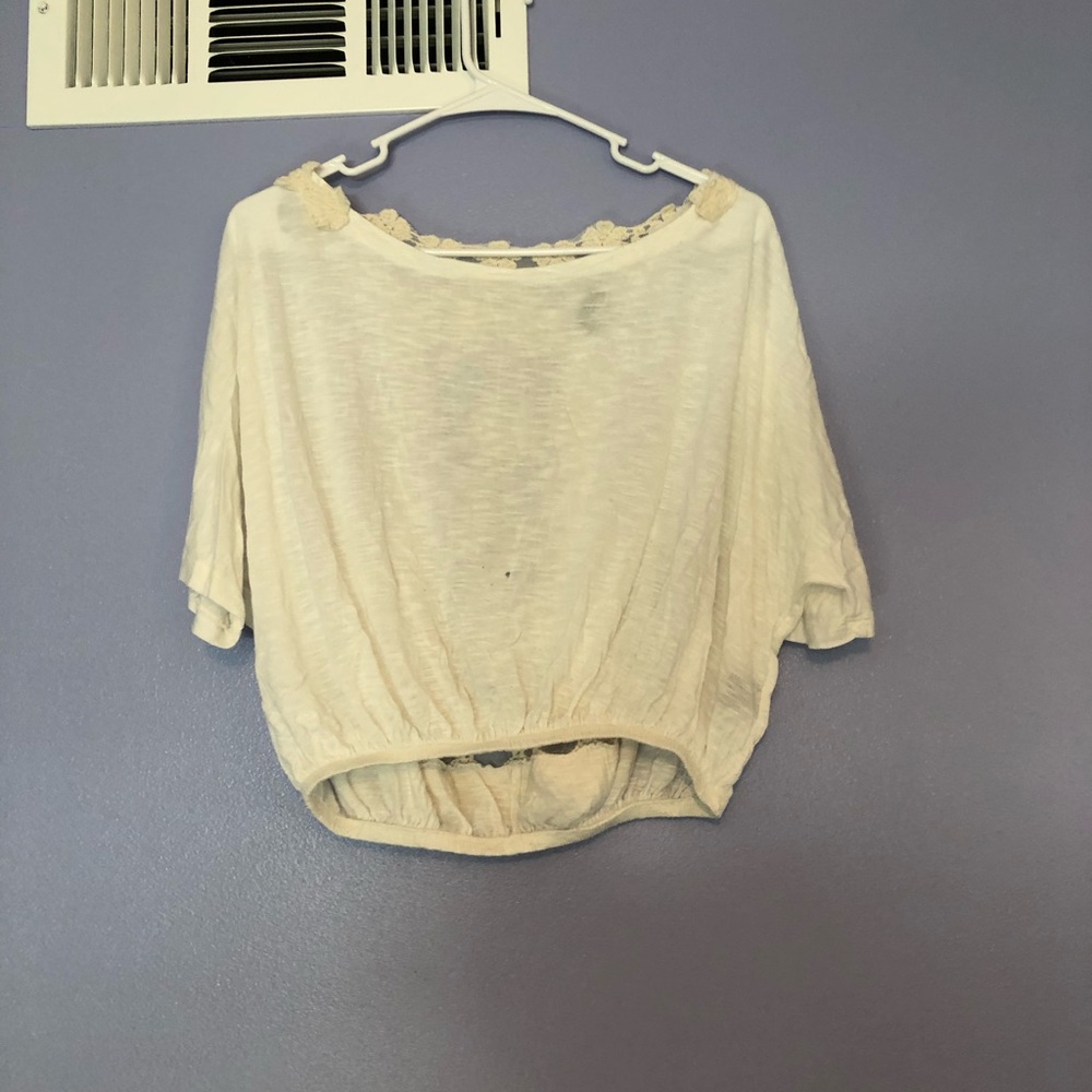 White/cream dressy tee